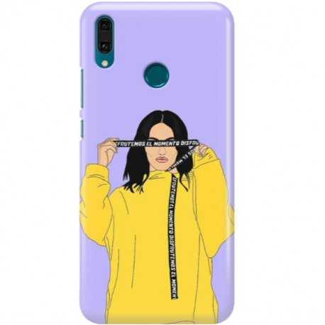 ETUI CLEAR NA TELEFON HUAWEI Y9 2019 REBEL GIRL