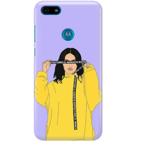 ETUI CLEAR NA TELEFON MOTOROLA MOTO E6 PLAY REBEL GIRL