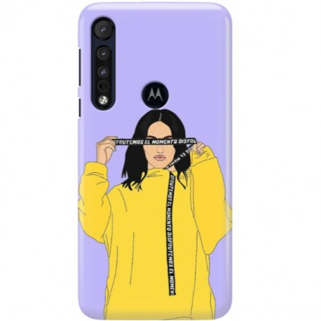 ETUI CLEAR NA TELEFON MOTOROLA MOTO ONE MACRO REBEL GIRL