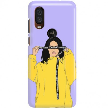 ETUI CLEAR NA TELEFON MOTOROLA MOTO ONE VISION REBEL GIRL