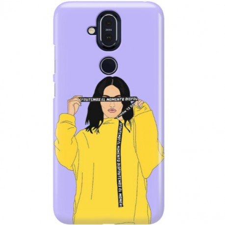 ETUI CLEAR NA TELEFON NOKIA 8.1 / X7 REBEL GIRL