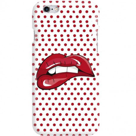 ETUI CLEAR NA TELEFON APPLE IPHONE 6 / 6S RED LIPS