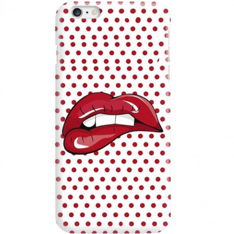 ETUI CLEAR NA TELEFON APPLE IPHONE 6 PLUS / 6S PLUS RED LIPS