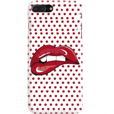 ETUI CLEAR NA TELEFON APPLE IPHONE 7 PLUS / 8 PLUS RED LIPS