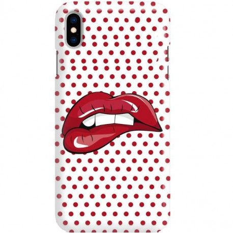 ETUI CLEAR NA TELEFON APPLE IPHONE X / XS RED LIPS