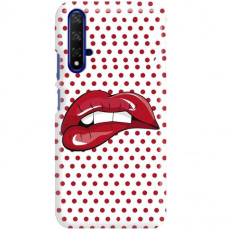 ETUI CLEAR NA TELEFON HUAWEI HONOR 20 RED LIPS