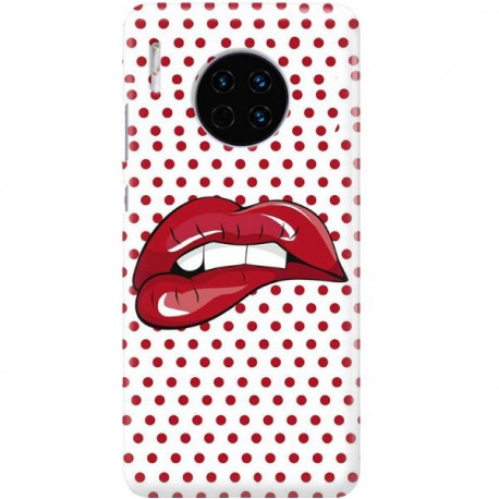 ETUI CLEAR NA TELEFON HUAWEI MATE 30 RED LIPS