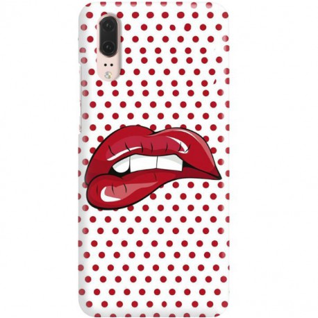 ETUI CLEAR NA TELEFON HUAWEI P20 RED LIPS