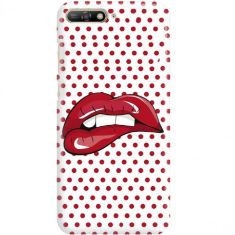 ETUI CLEAR NA TELEFON HUAWEI Y6 2018 RED LIPS