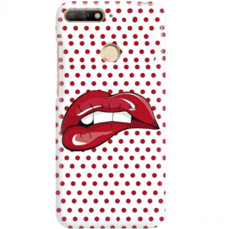 ETUI CLEAR NA TELEFON HUAWEI Y6 2018 PRIME RED LIPS
