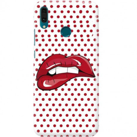 ETUI CLEAR NA TELEFON HUAWEI Y9 2019 RED LIPS