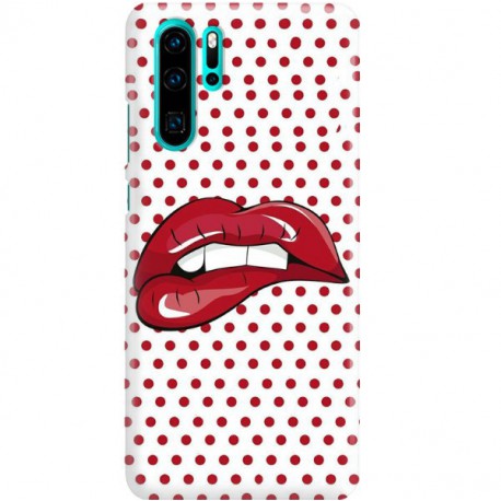 ETUI CLEAR NA TELEFON HUAWEI P30 PRO RED LIPS