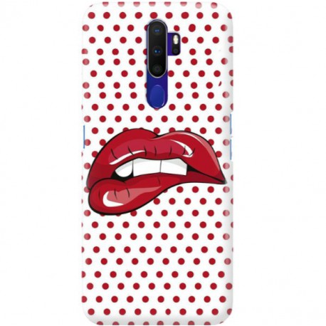 ETUI CLEAR NA TELEFON OPPO A9 2020 RED LIPS