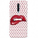 ETUI CLEAR NA TELEFON OPPO RENO 2 RED LIPS