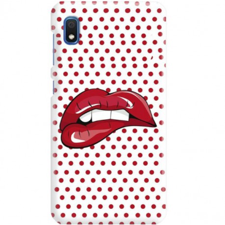 ETUI CLEAR NA TELEFON SAMSUNG GALAXY A10 RED LIPS