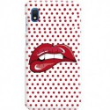 ETUI CLEAR NA TELEFON SAMSUNG GALAXY A10 RED LIPS