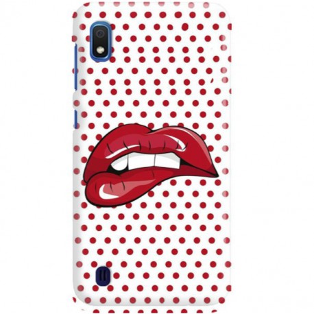 ETUI CLEAR NA TELEFON SAMSUNG GALAXY A10E RED LIPS