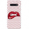 ETUI CLEAR NA TELEFON SAMSUNG GALAXY S10 PLUS RED LIPS