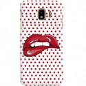 ETUI CLEAR NA TELEFON SAMSUNG GALAXY J4 2018 RED LIPS