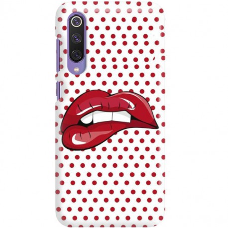 ETUI CLEAR NA TELEFON XIAOMI MI9 SE RED LIPS