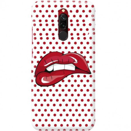 ETUI CLEAR NA TELEFON XIAOMI REDMI 8 RED LIPS