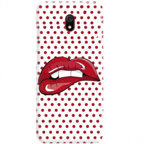 ETUI CLEAR NA TELEFON XIAOMI REDMI 8A RED LIPS