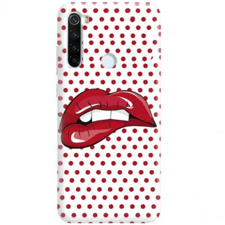 ETUI CLEAR NA TELEFON XIAOMI REDMI NOTE 8T RED LIPS