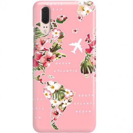 ETUI CLEAR NA TELEFON HUAWEI P20 SAMOLOTEM PO ŚWIECIE