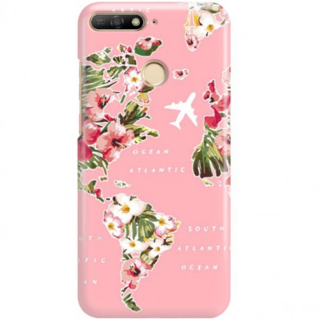 ETUI CLEAR NA TELEFON HUAWEI Y6 2018 PRIME SAMOLOTEM PO ŚWIECIE