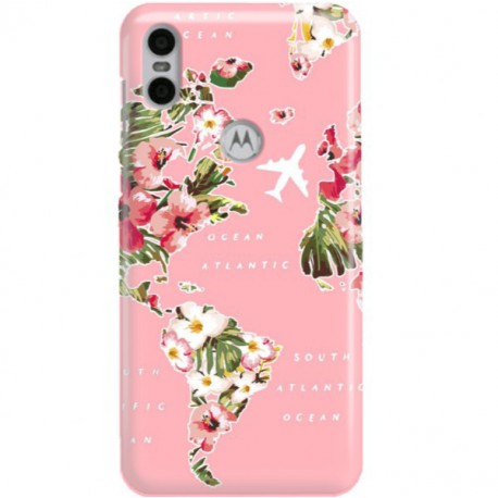 ETUI CLEAR NA TELEFON MOTOROLA MOTO ONE SAMOLOTEM PO ŚWIECIE