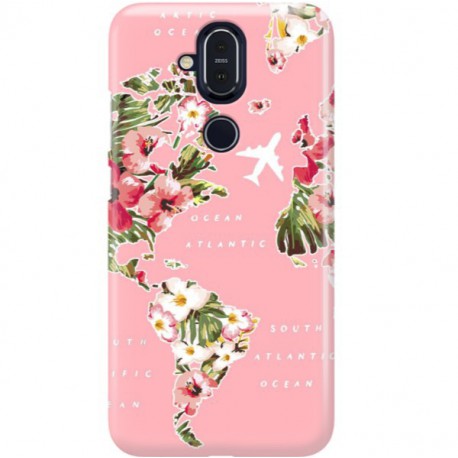 ETUI CLEAR NA TELEFON NOKIA 8.1 / X7 SAMOLOTEM PO ŚWIECIE