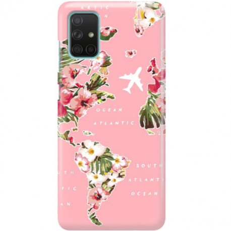 ETUI CLEAR NA TELEFON SAMSUNG GALAXY A71 SAMOLOTEM PO ŚWIECIE