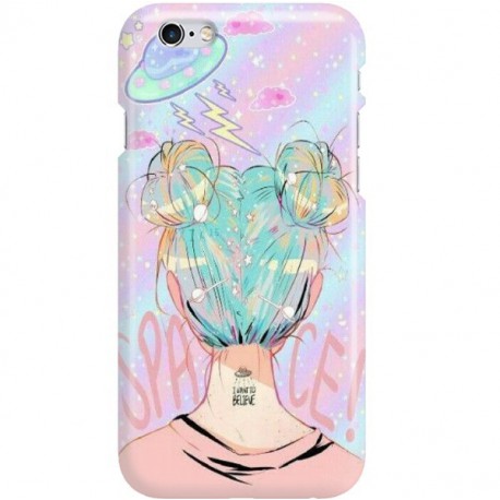 ETUI CLEAR NA TELEFON APPLE IPHONE 6 / 6S SPACE HAIR