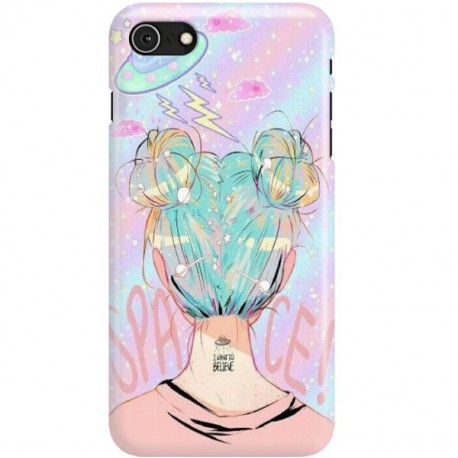 ETUI CLEAR NA TELEFON APPLE IPHONE 7 / 8 SPACE HAIR