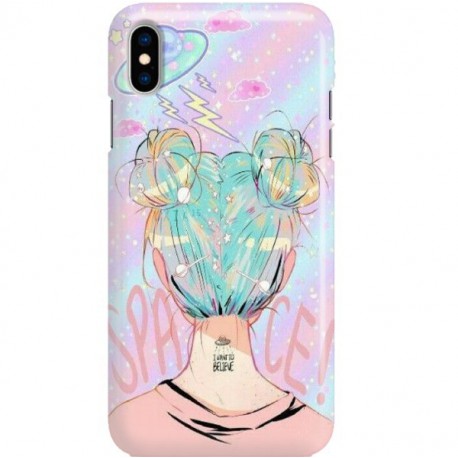 ETUI CLEAR NA TELEFON APPLE IPHONE X / XS SPACE HAIR