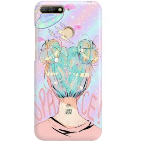ETUI CLEAR NA TELEFON HUAWEI Y6 2018 PRIME SPACE HAIR