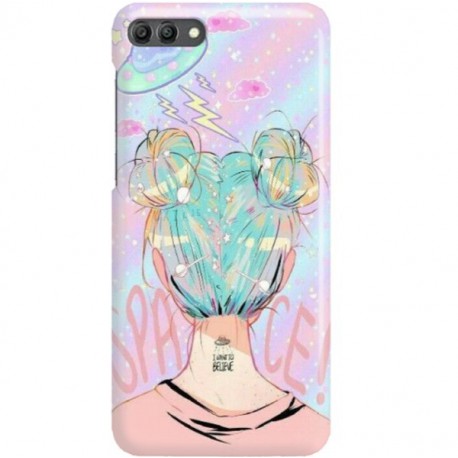 ETUI CLEAR NA TELEFON HUAWEI Y9 2018 SPACE HAIR