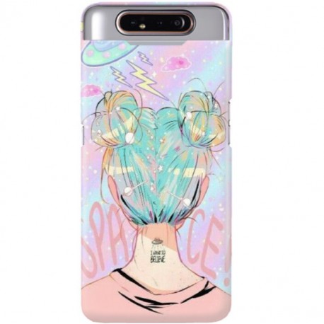 ETUI CLEAR NA TELEFON SAMSUNG GALAXY A80 SPACE HAIR