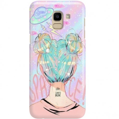 ETUI CLEAR NA TELEFON SAMSUNG GALAXY J6 2018 SPACE HAIR