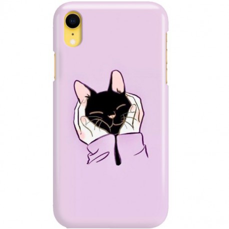 ETUI CLEAR NA TELEFON APPLE IPHONE XR SŁODKI KOTEK