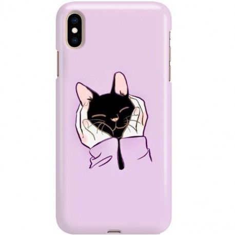 ETUI CLEAR NA TELEFON APPLE IPHONE XS MAX SŁODKI KOTEK