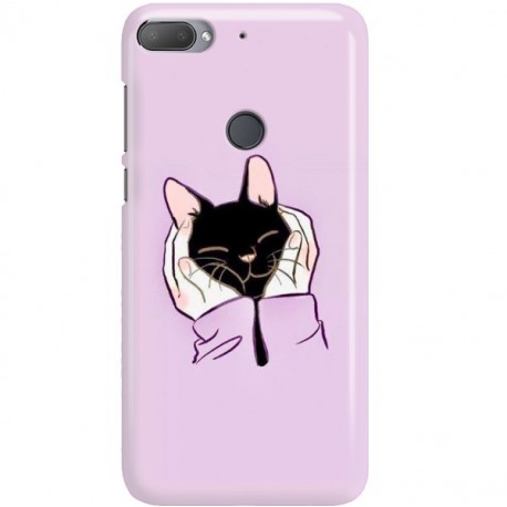 ETUI CLEAR NA TELEFON HTC DESIRE 12 PLUS SŁODKI KOTEK