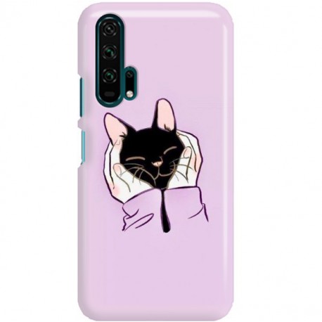 ETUI CLEAR NA TELEFON HUAWEI HONOR 20 PRO SŁODKI KOTEK