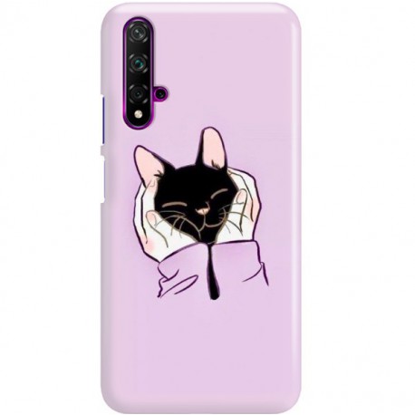 ETUI CLEAR NA TELEFON HUAWEI NOVA 5 SŁODKI KOTEK