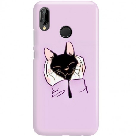 ETUI CLEAR NA TELEFON HUAWEI P20 LITE 2019 / NOVA 5I SŁODKI KOTEK