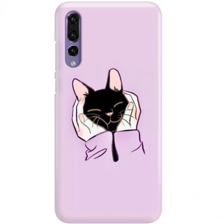 ETUI CLEAR NA TELEFON HUAWEI P20 PRO SŁODKI KOTEK