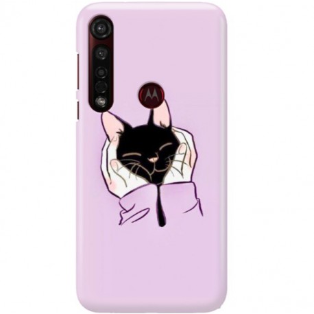 ETUI CLEAR NA TELEFON MOTOROLA MOTO G8 PLUS SŁODKI KOTEK