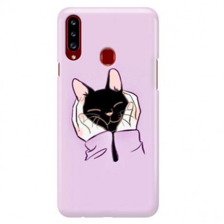 ETUI CLEAR NA TELEFON SAMSUNG GALAXY A20S SŁODKI KOTEK