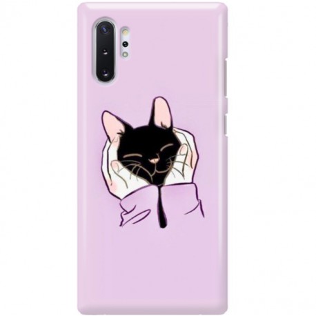 ETUI CLEAR NA TELEFON SAMSUNG GALAXY NOTE 10 PLUS SŁODKI KOTEK