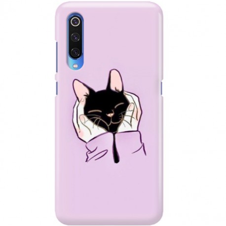 ETUI CLEAR NA TELEFON XIAOMI MI9 SŁODKI KOTEK